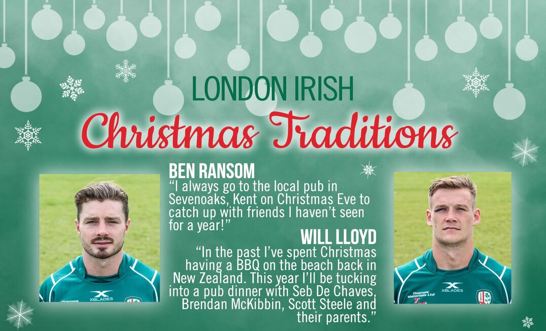 Ben Ransom and Will Lloyd Christmas Traditions