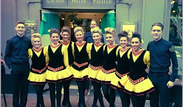 The McGahan Lees Irish Dance Academy take the stage this St Patrick’s Day game