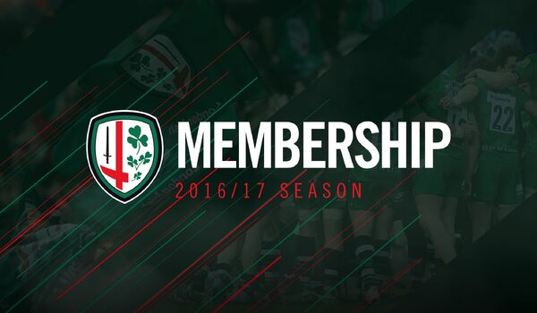 Show your support with the London Irish Membership filter
