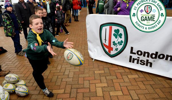 London Irish proudly supporting the Scouts and Guides