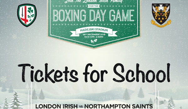 London Irish launch Tickets for Schools programme